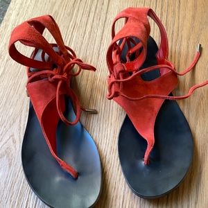 Kendall + Kylie K Faris Medium red suede sandal